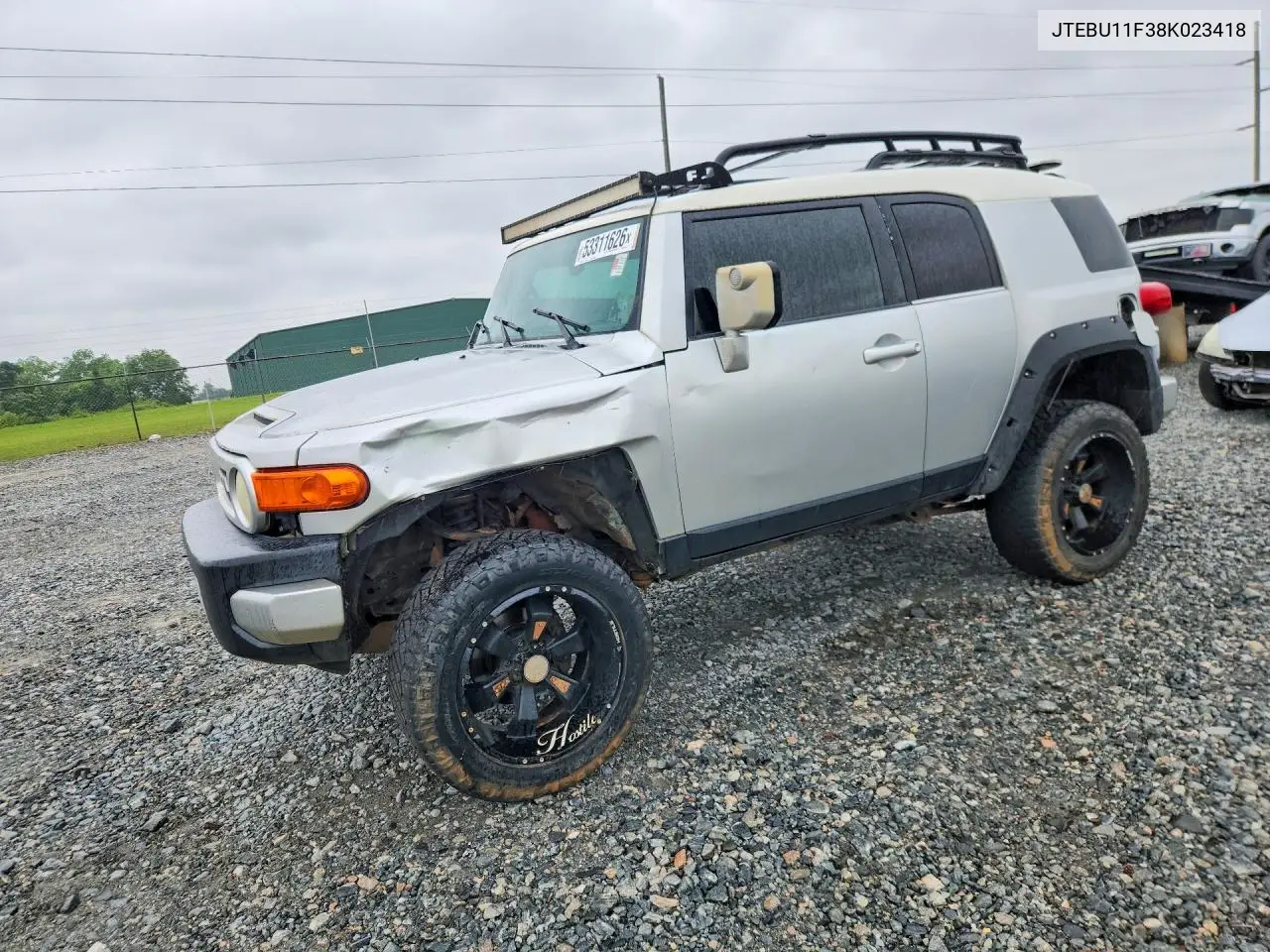 2008 Toyota Fj Cruiser Base VIN: JTEBU11F38K023418 Lot: 53311626
