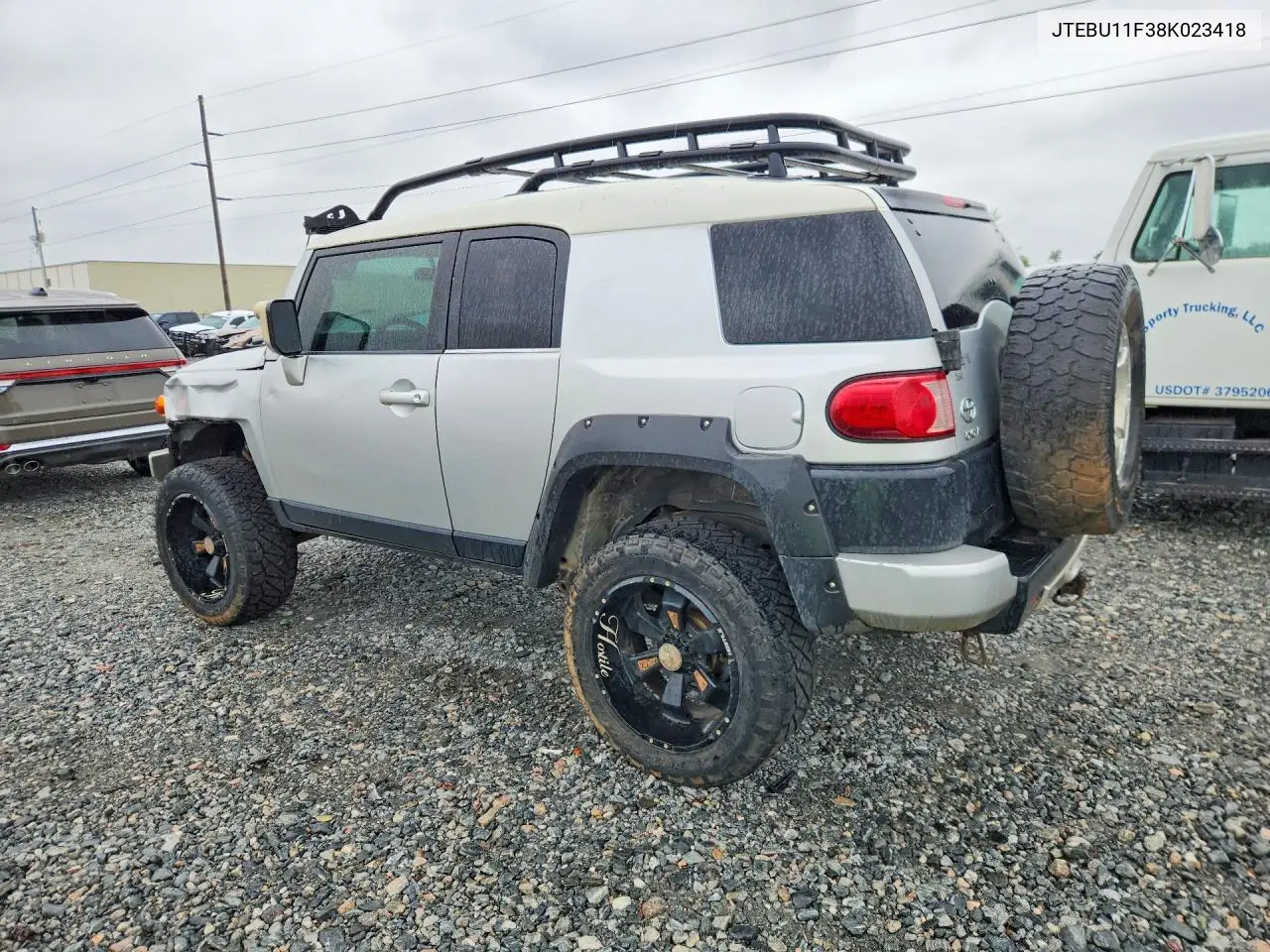 2008 Toyota Fj Cruiser Base VIN: JTEBU11F38K023418 Lot: 53311626