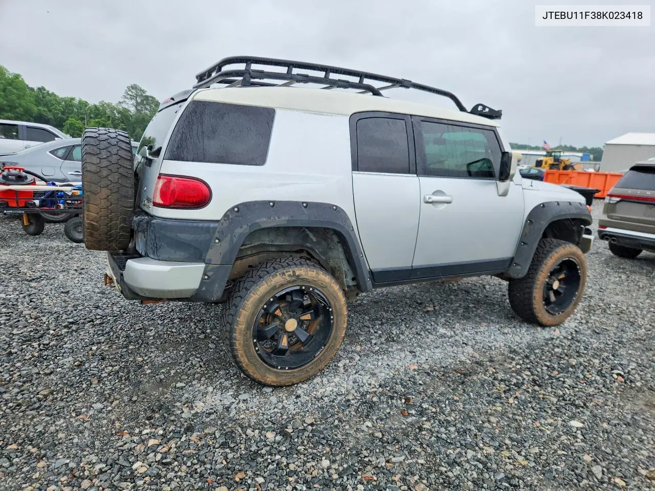 2008 Toyota Fj Cruiser Base VIN: JTEBU11F38K023418 Lot: 53311626