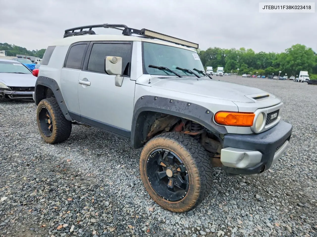 2008 Toyota Fj Cruiser Base VIN: JTEBU11F38K023418 Lot: 53311626