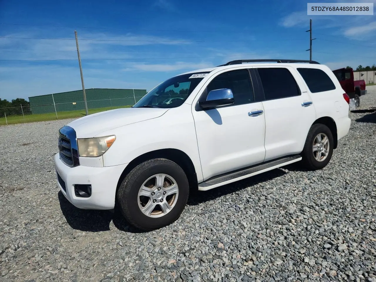 2008 Toyota Sequoia Limited VIN: 5TDZY68A48S012838 Lot: 56397126