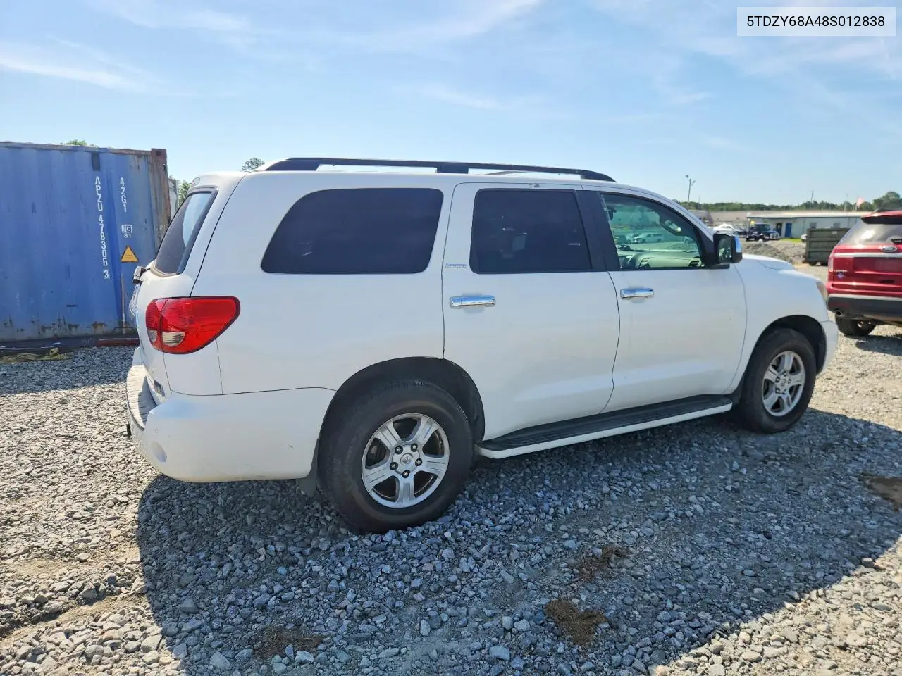 2008 Toyota Sequoia Limited VIN: 5TDZY68A48S012838 Lot: 56397126