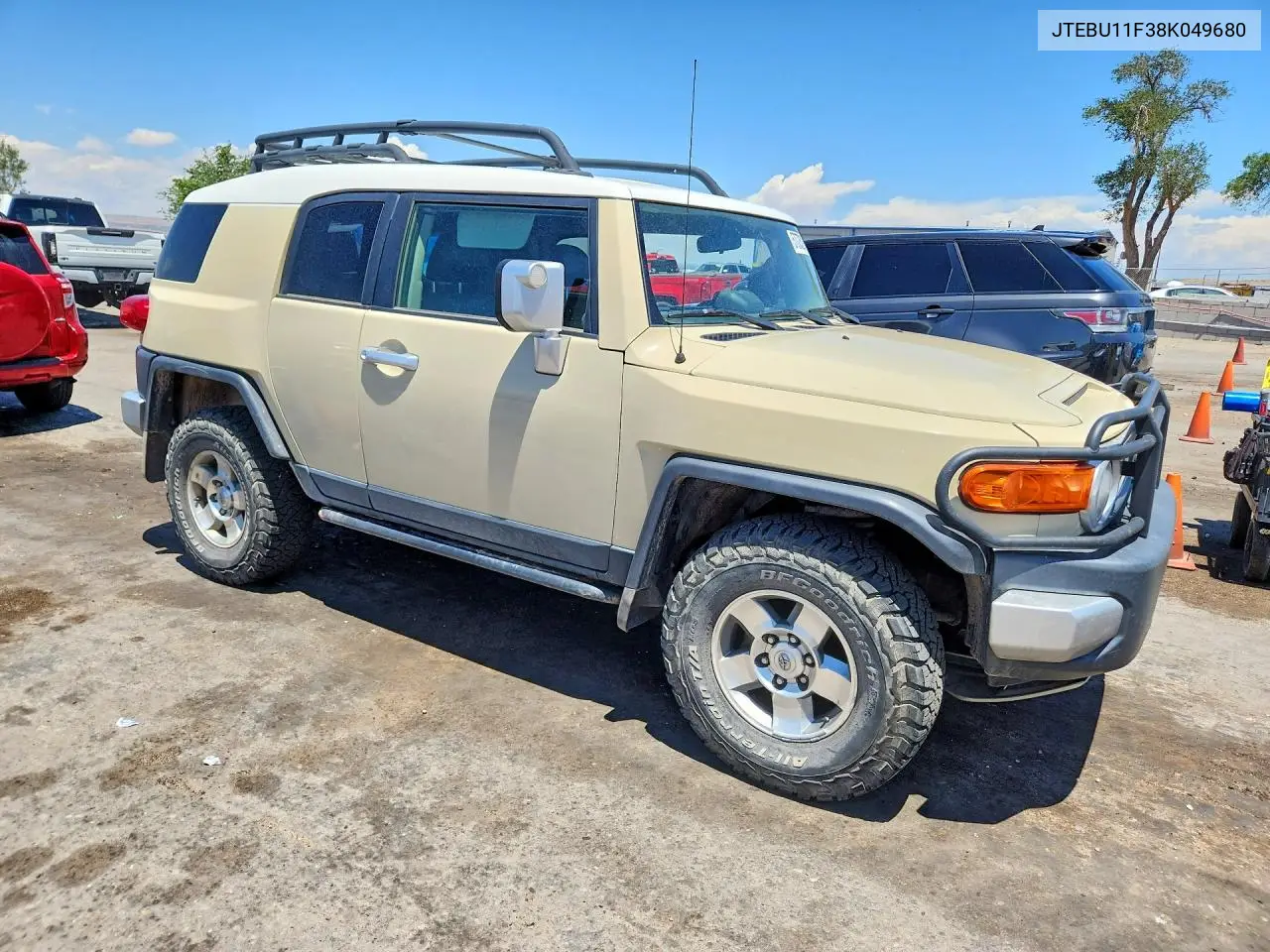 2008 Toyota Fj Cruiser Base VIN: JTEBU11F38K049680 Lot: 57073526