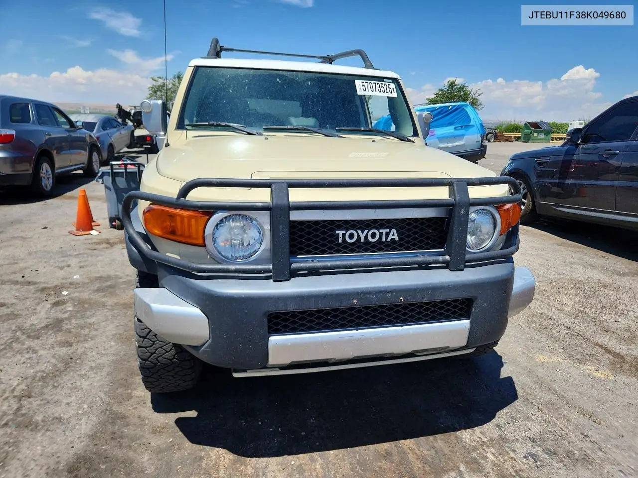 2008 Toyota Fj Cruiser Base VIN: JTEBU11F38K049680 Lot: 57073526
