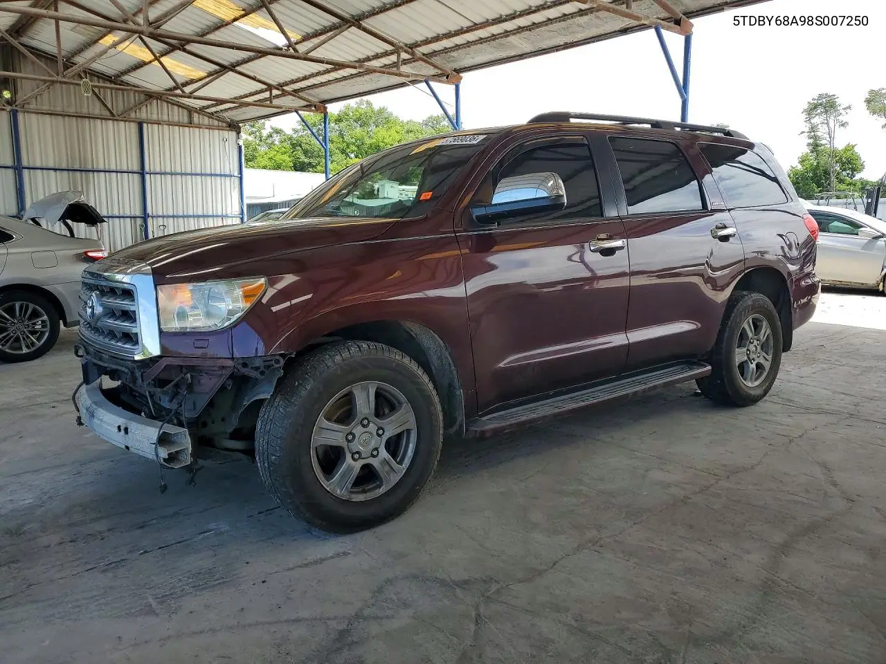 2008 Toyota Sequoia Limited VIN: 5TDBY68A98S007250 Lot: 57569036