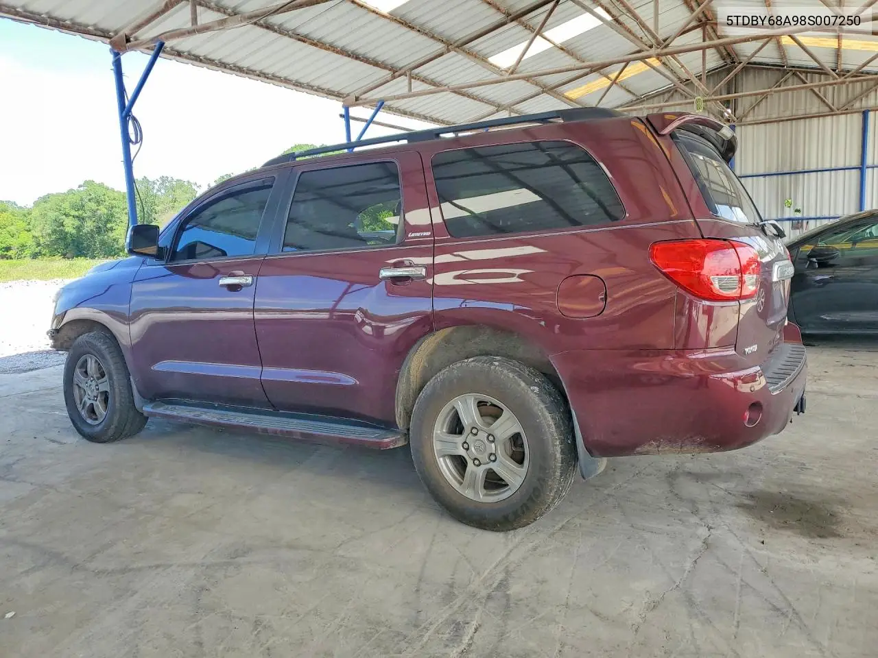 2008 Toyota Sequoia Limited VIN: 5TDBY68A98S007250 Lot: 57569036