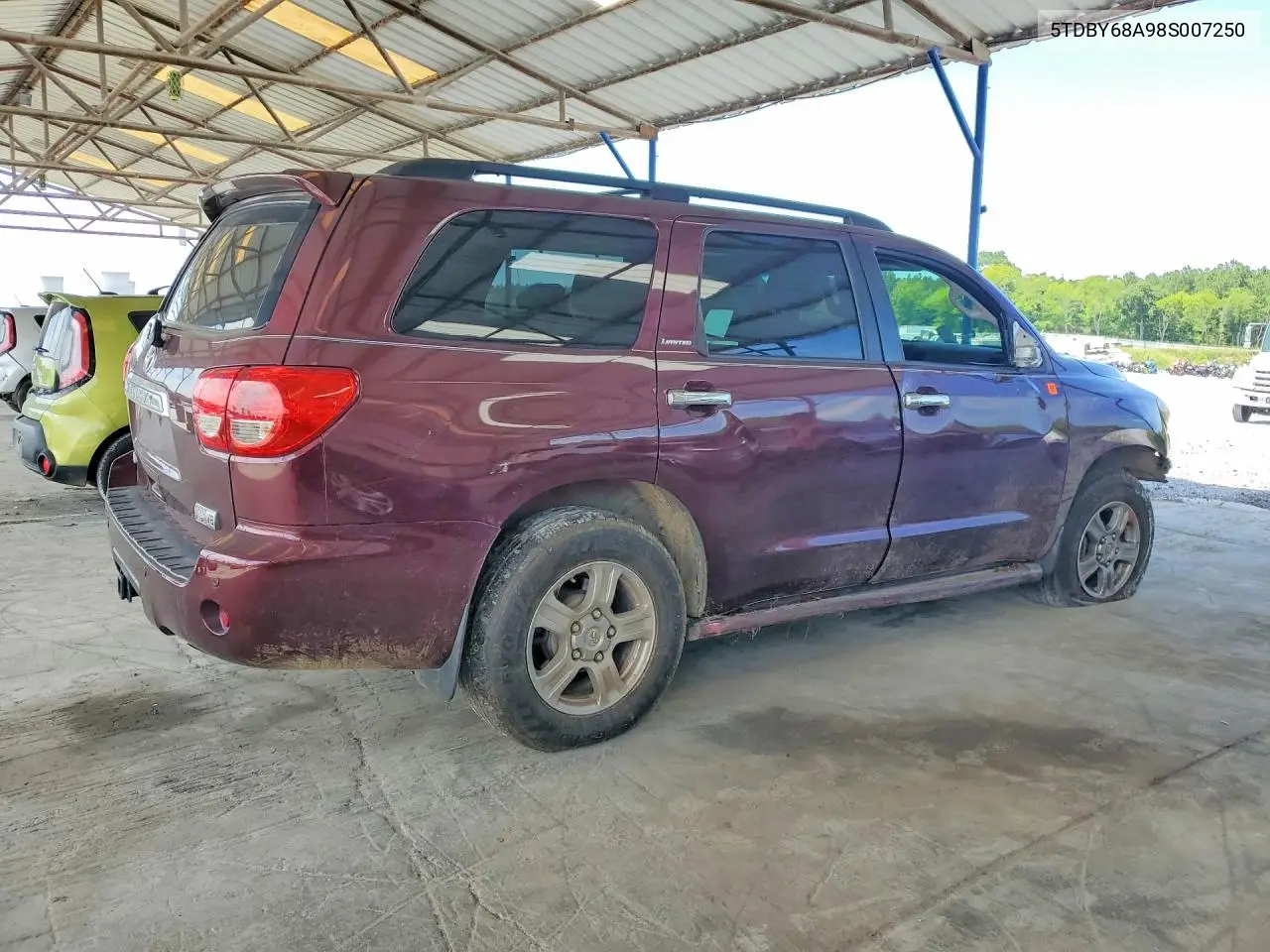 2008 Toyota Sequoia Limited VIN: 5TDBY68A98S007250 Lot: 57569036