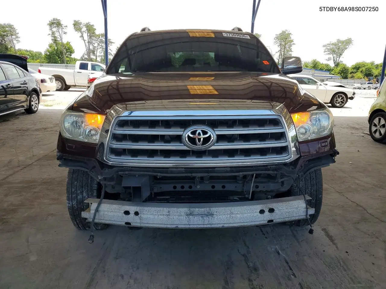 2008 Toyota Sequoia Limited VIN: 5TDBY68A98S007250 Lot: 57569036