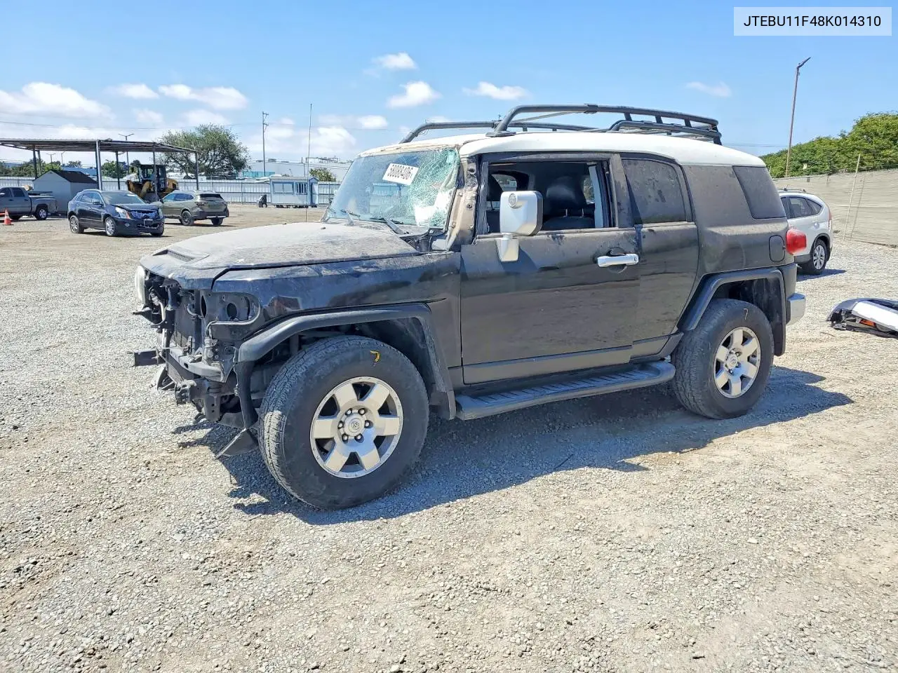 2008 Toyota Fj Cruiser Base VIN: JTEBU11F48K014310 Lot: 58088406