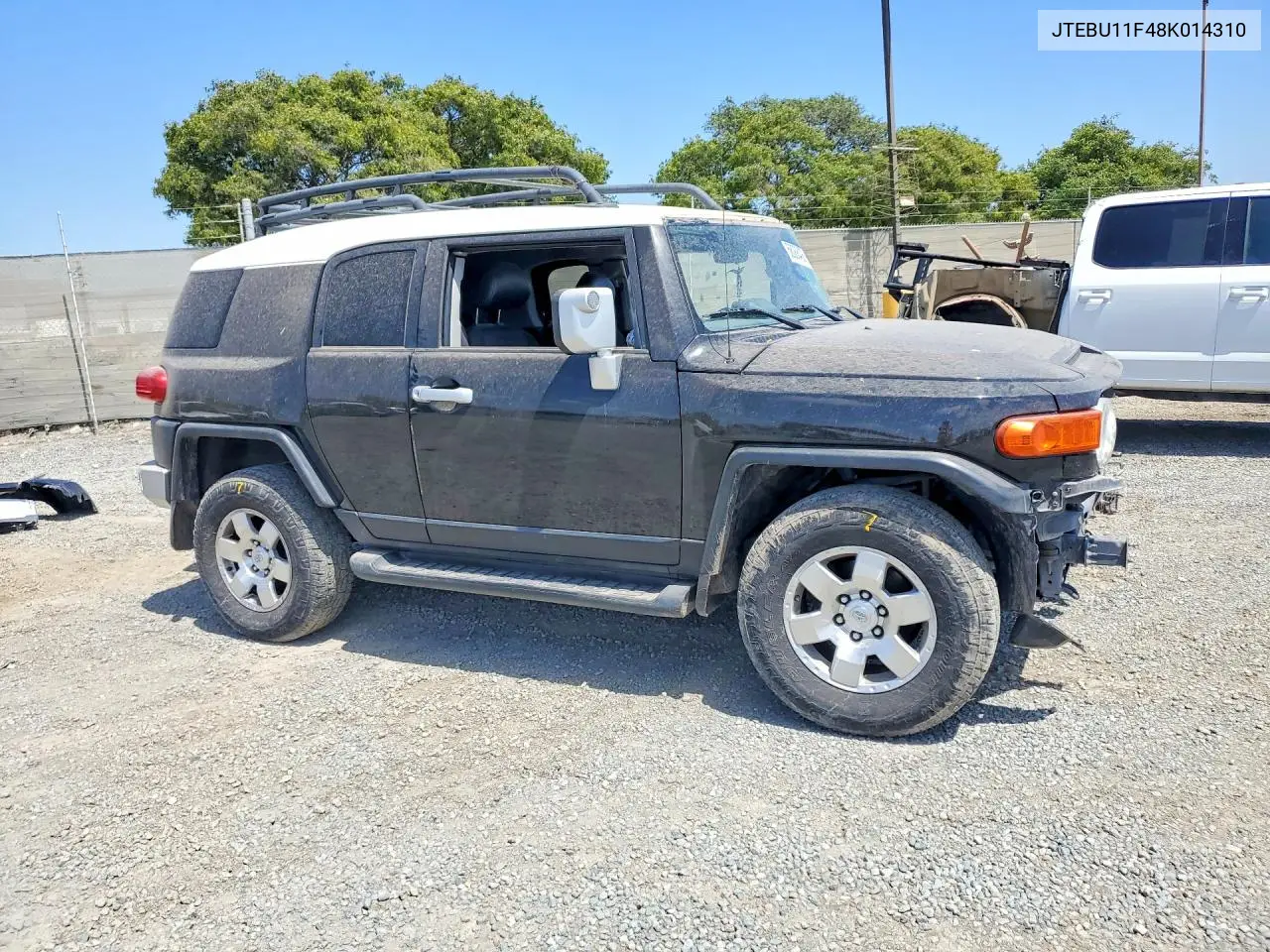 2008 Toyota Fj Cruiser Base VIN: JTEBU11F48K014310 Lot: 58088406