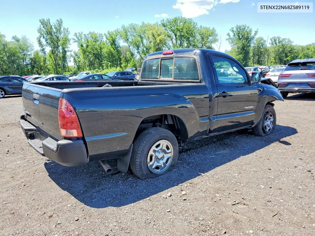 2008 Toyota Tacoma Base VIN: 5TENX22N68Z589119 Lot: 58134206