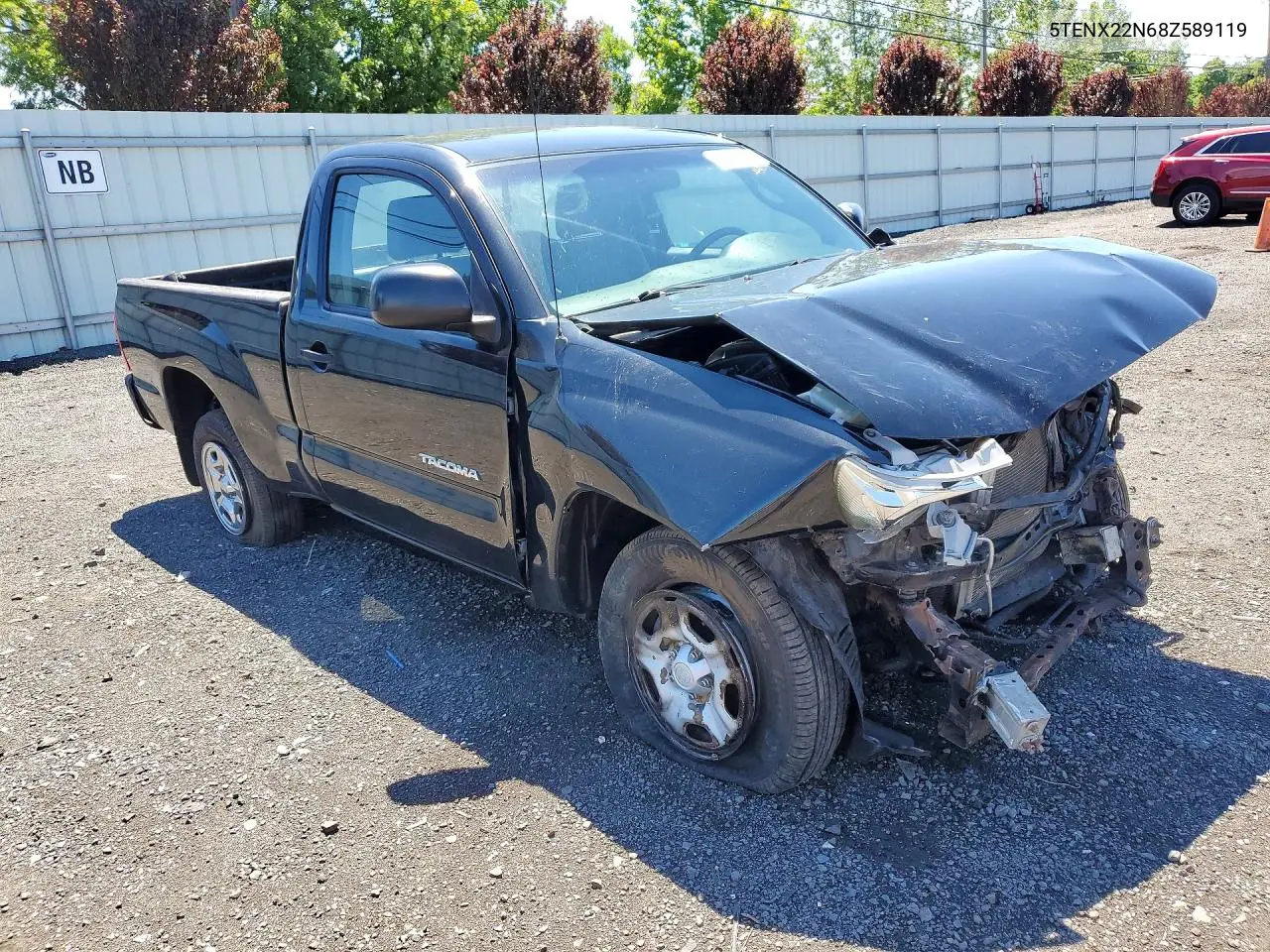 2008 Toyota Tacoma Base VIN: 5TENX22N68Z589119 Lot: 58134206