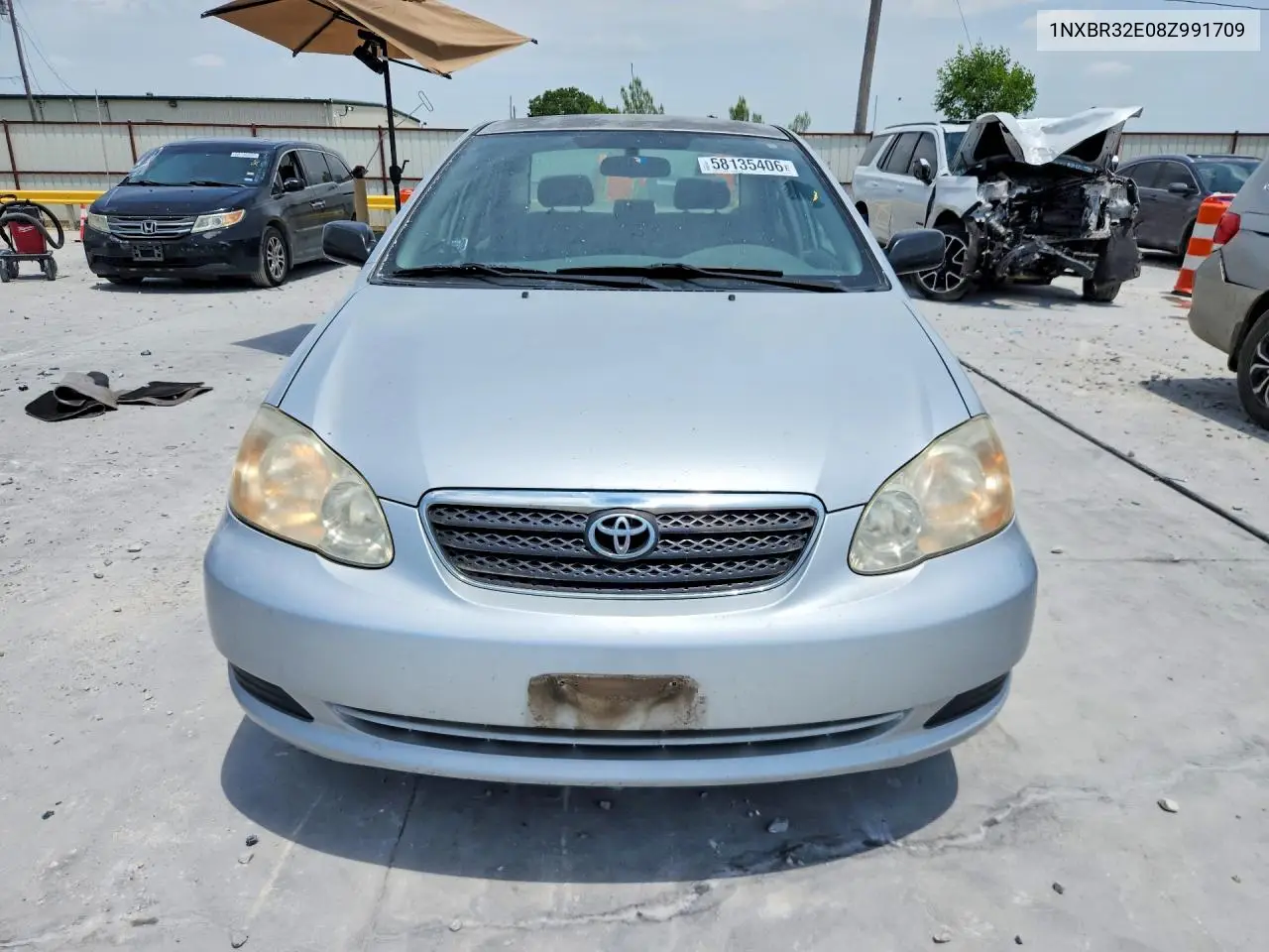 2008 Toyota Corolla Ce VIN: 1NXBR32E08Z991709 Lot: 58135406