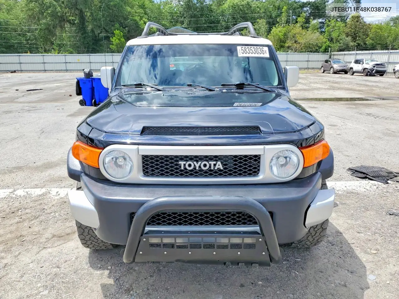 2008 Toyota Fj Cruiser Base VIN: JTEBU11F48K038767 Lot: 58353036