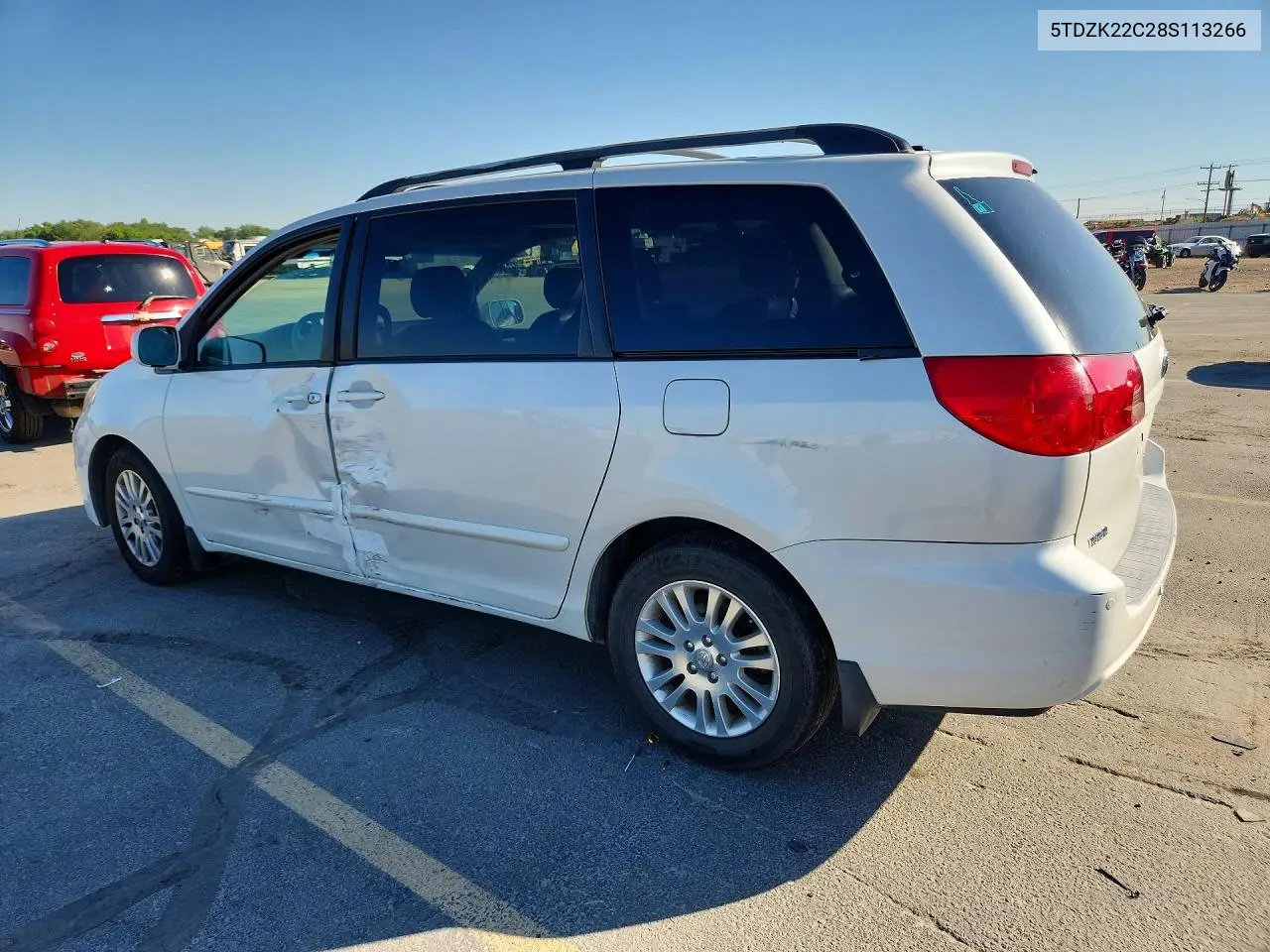 2008 Toyota Sienna Xle VIN: 5TDZK22C28S113266 Lot: 58467106