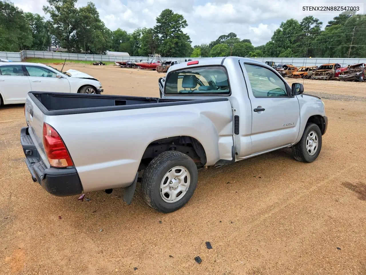 2008 Toyota Tacoma Base VIN: 5TENX22N88Z547003 Lot: 58478896
