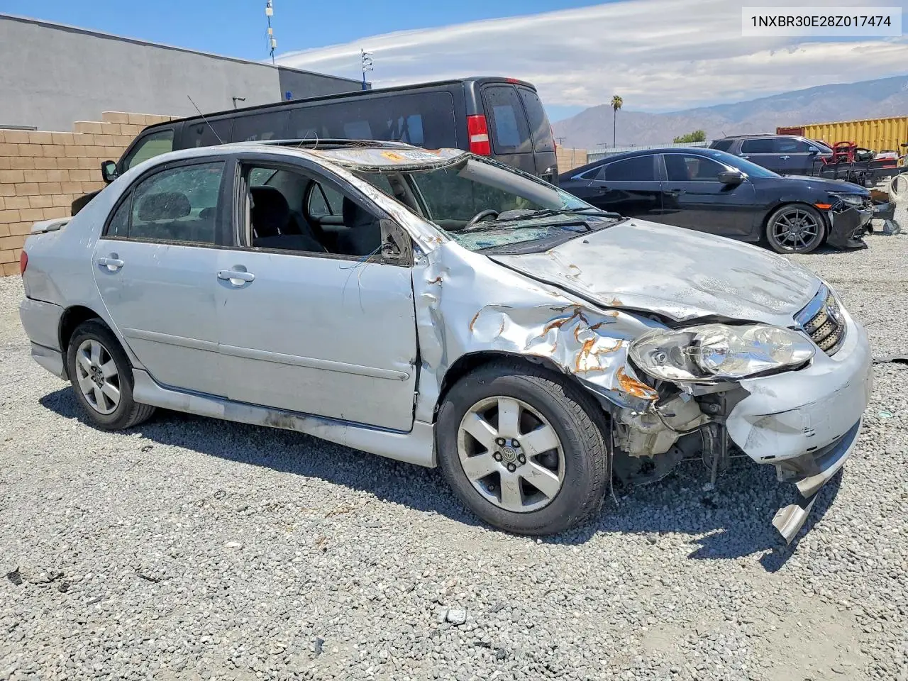 2008 Toyota Corolla S VIN: 1NXBR30E28Z017474 Lot: 58599846