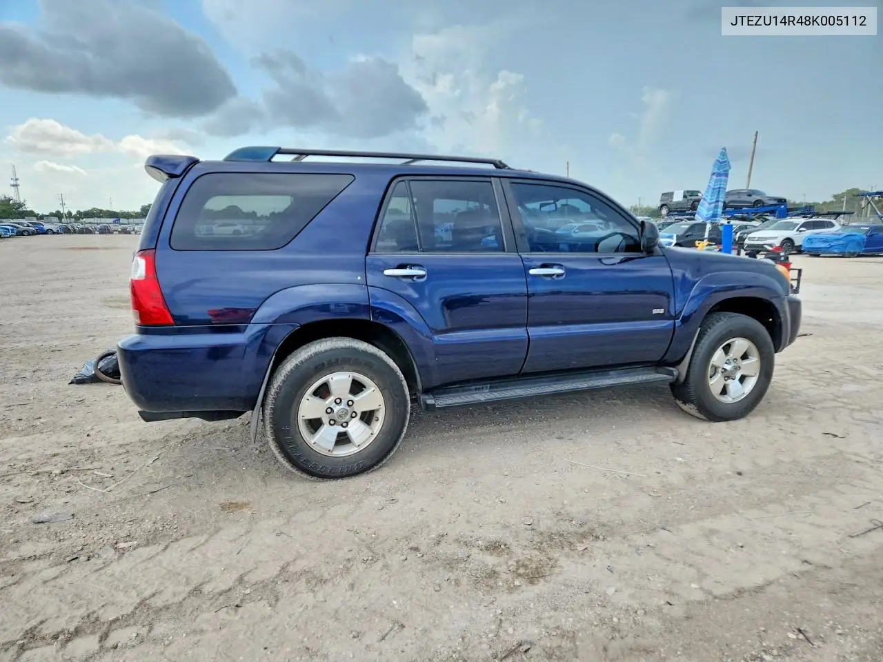 2008 Toyota 4Runner Sr5 VIN: JTEZU14R48K005112 Lot: 58651996