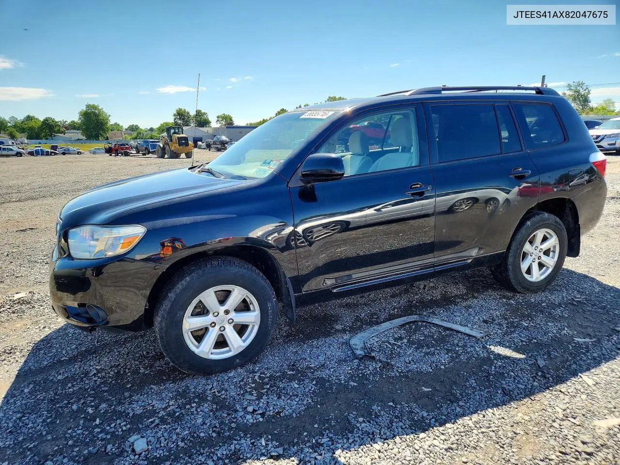 2008 Toyota Highlander VIN: JTEES41AX82047675 Lot: 58655716