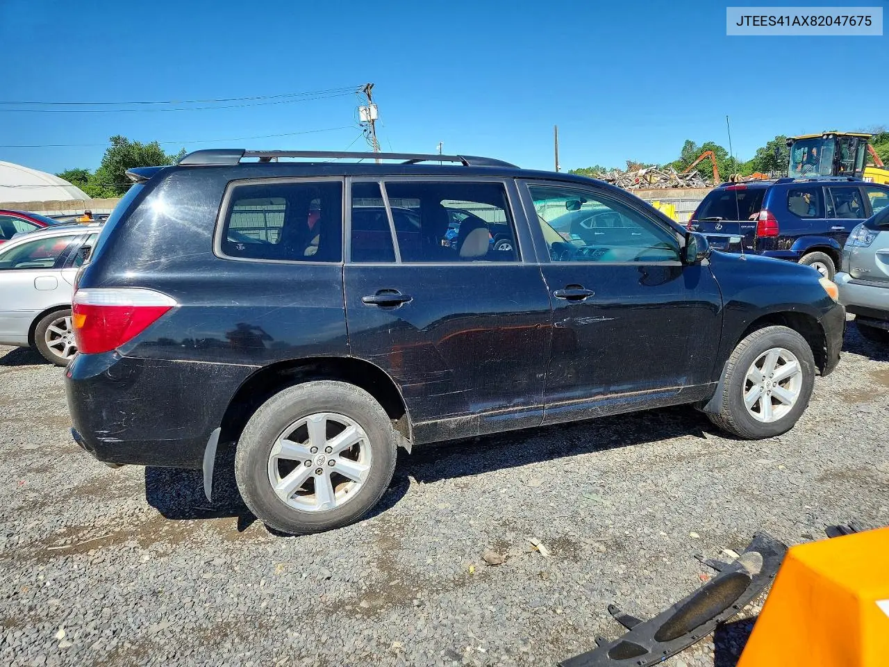 2008 Toyota Highlander VIN: JTEES41AX82047675 Lot: 58655716