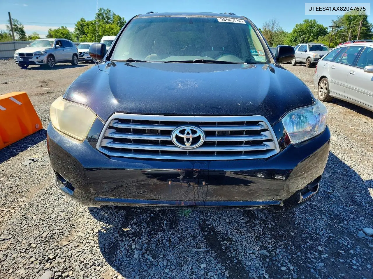 2008 Toyota Highlander VIN: JTEES41AX82047675 Lot: 58655716
