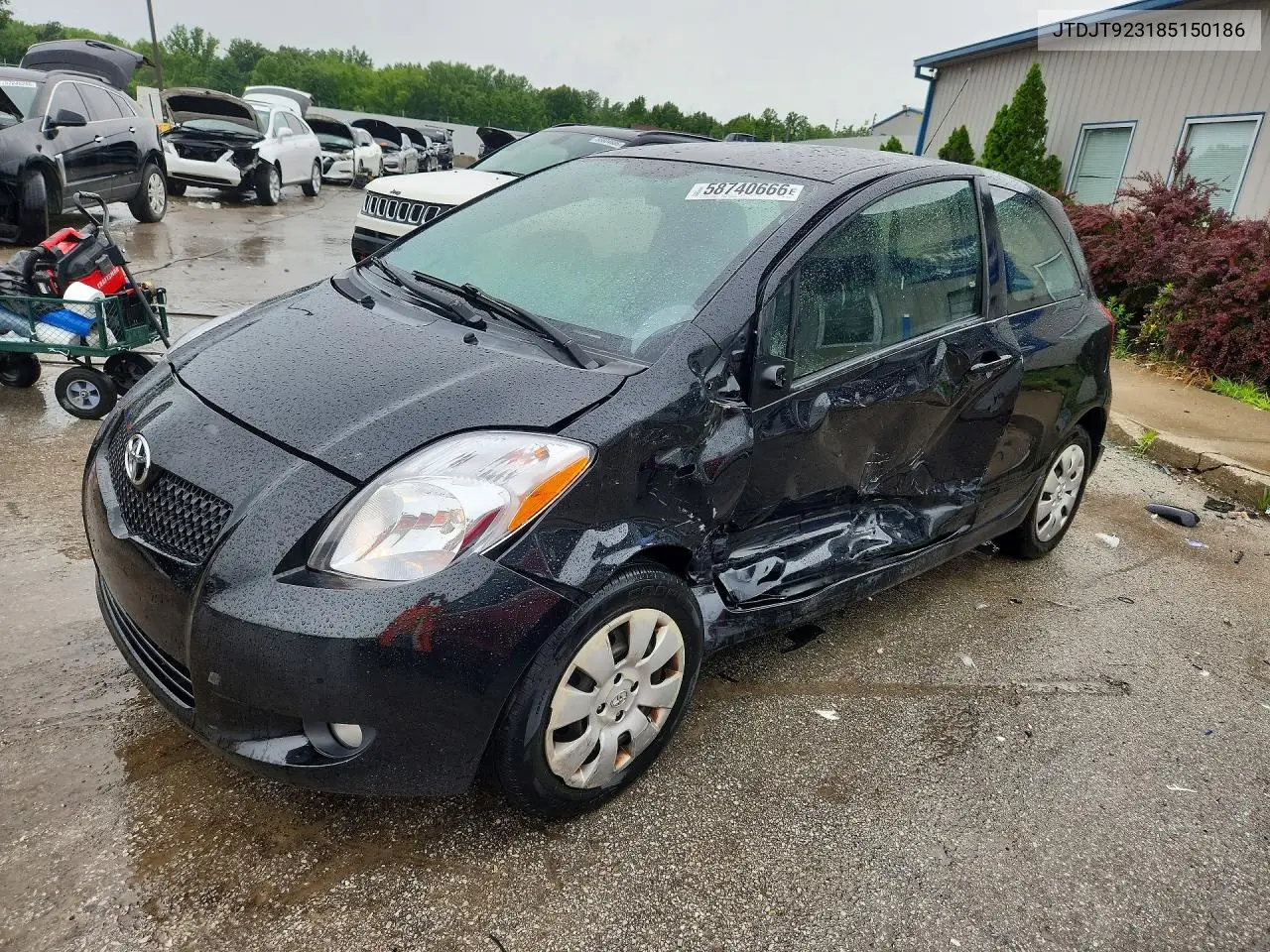 2008 Toyota Yaris S VIN: JTDJT923185150186 Lot: 58740666