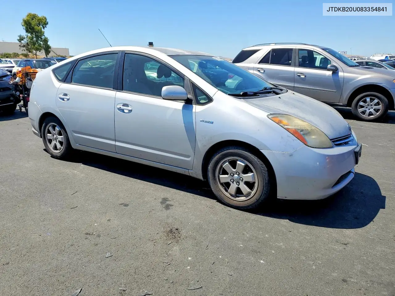 2008 Toyota Prius Base VIN: JTDKB20U083354841 Lot: 58785566