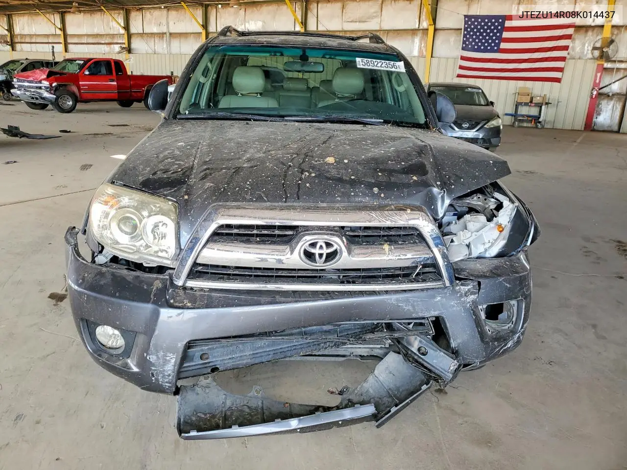 2008 Toyota 4Runner Sr5 VIN: JTEZU14R08K014437 Lot: 58922356