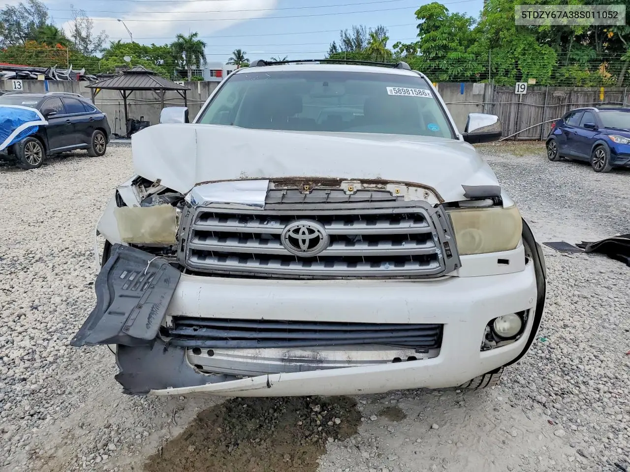 2008 Toyota Sequoia Platinum VIN: 5TDZY67A38S011052 Lot: 58981586