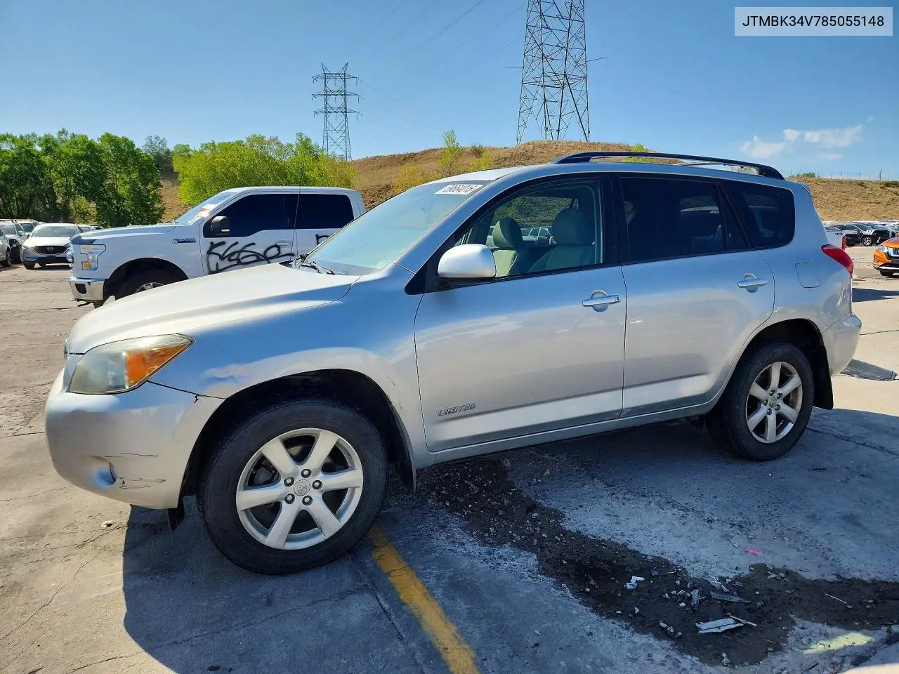 2008 Toyota Rav4 Limited VIN: JTMBK34V785055148 Lot: 59664016