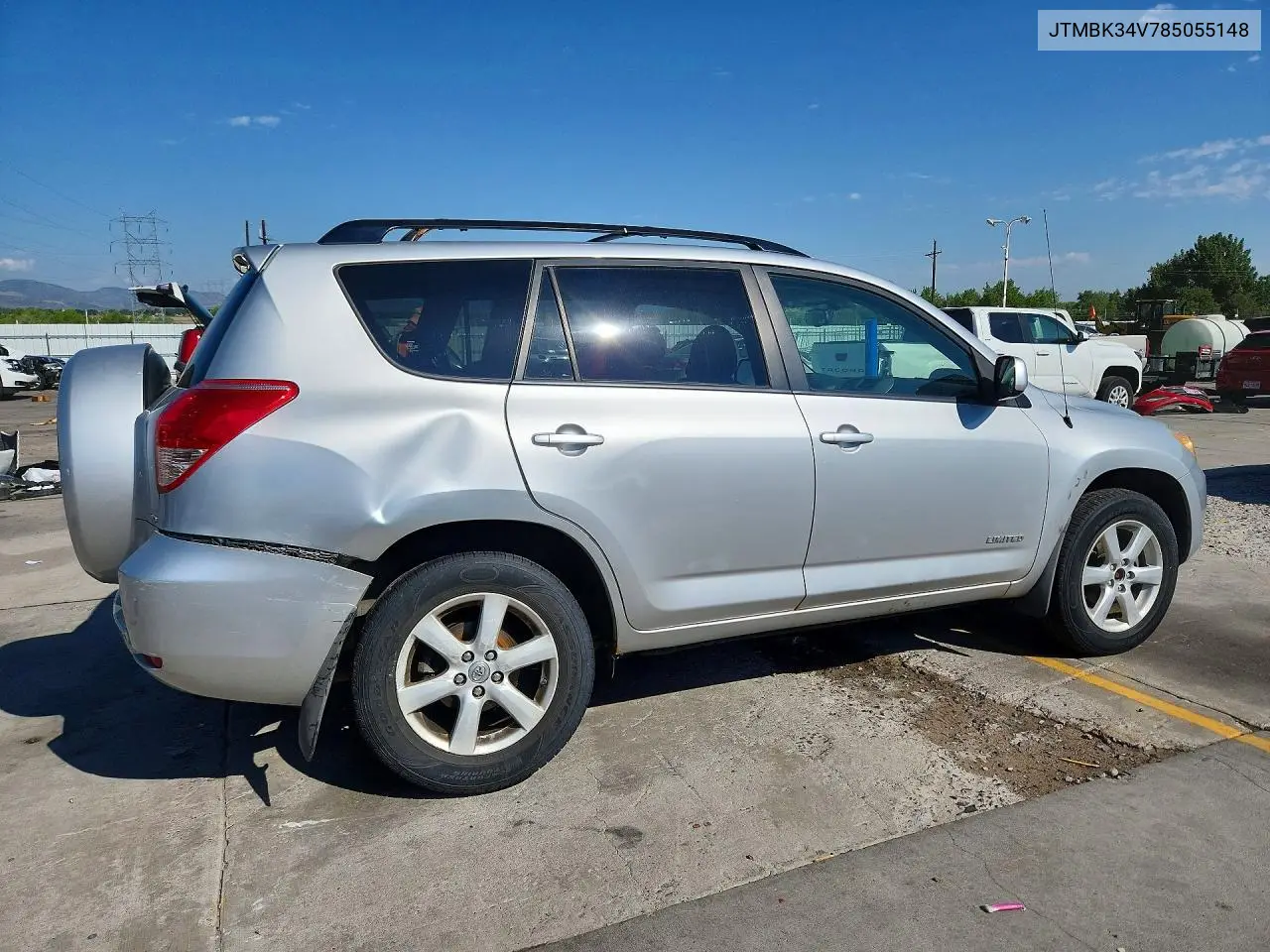 2008 Toyota Rav4 Limited VIN: JTMBK34V785055148 Lot: 59664016