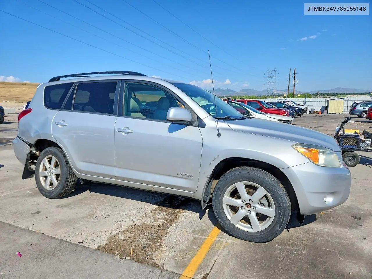 2008 Toyota Rav4 Limited VIN: JTMBK34V785055148 Lot: 59664016