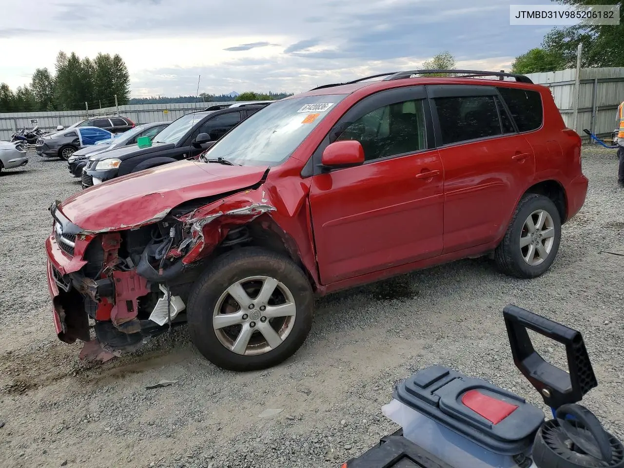 2008 Toyota Rav4 Limited VIN: JTMBD31V985206182 Lot: 61420836