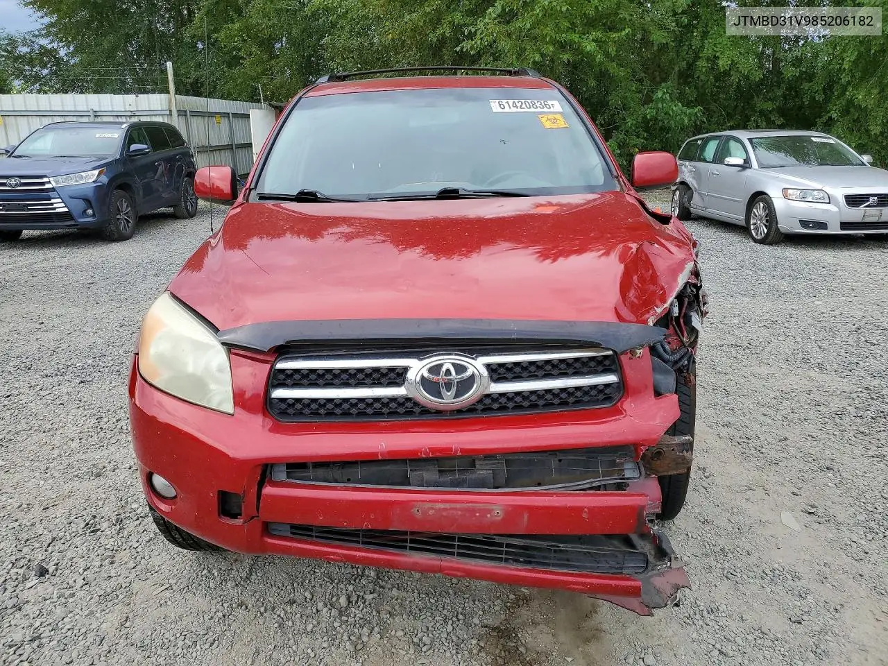2008 Toyota Rav4 Limited VIN: JTMBD31V985206182 Lot: 61420836