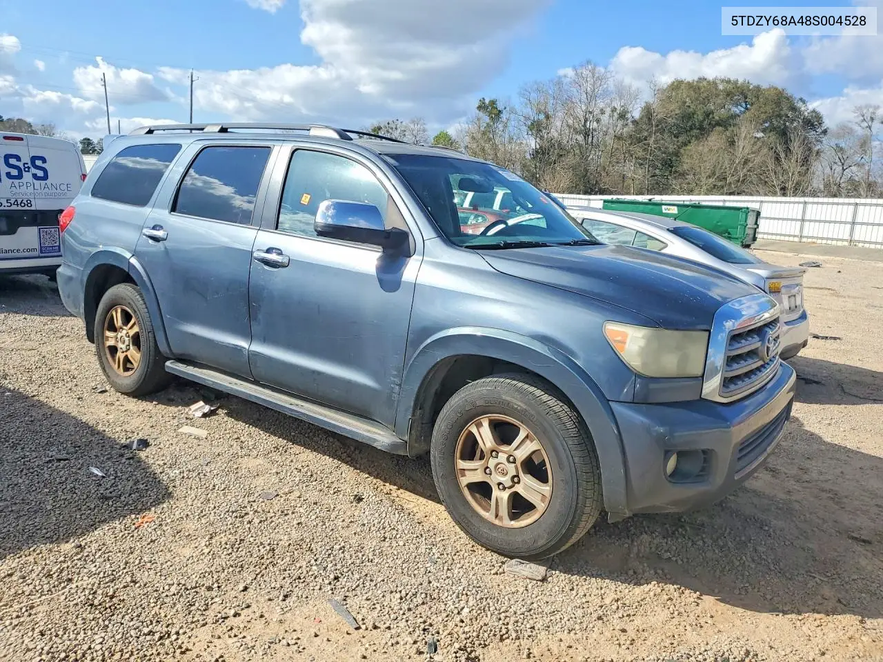2008 Toyota Sequoia Limited VIN: 5TDZY68A48S004528 Lot: 79055725
