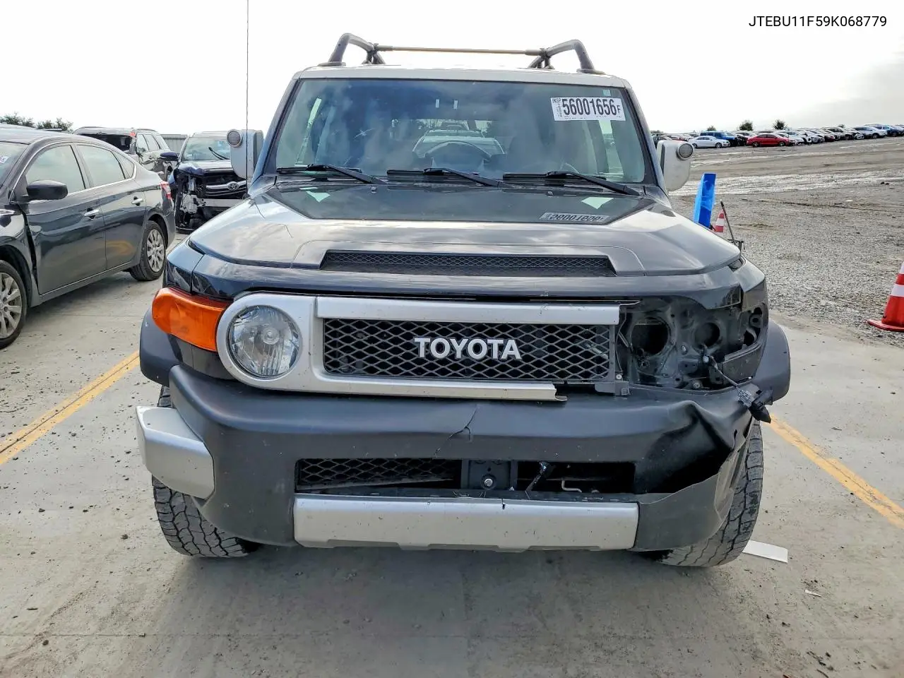 2009 Toyota Fj Cruiser Base VIN: JTEBU11F59K068779 Lot: 56001656