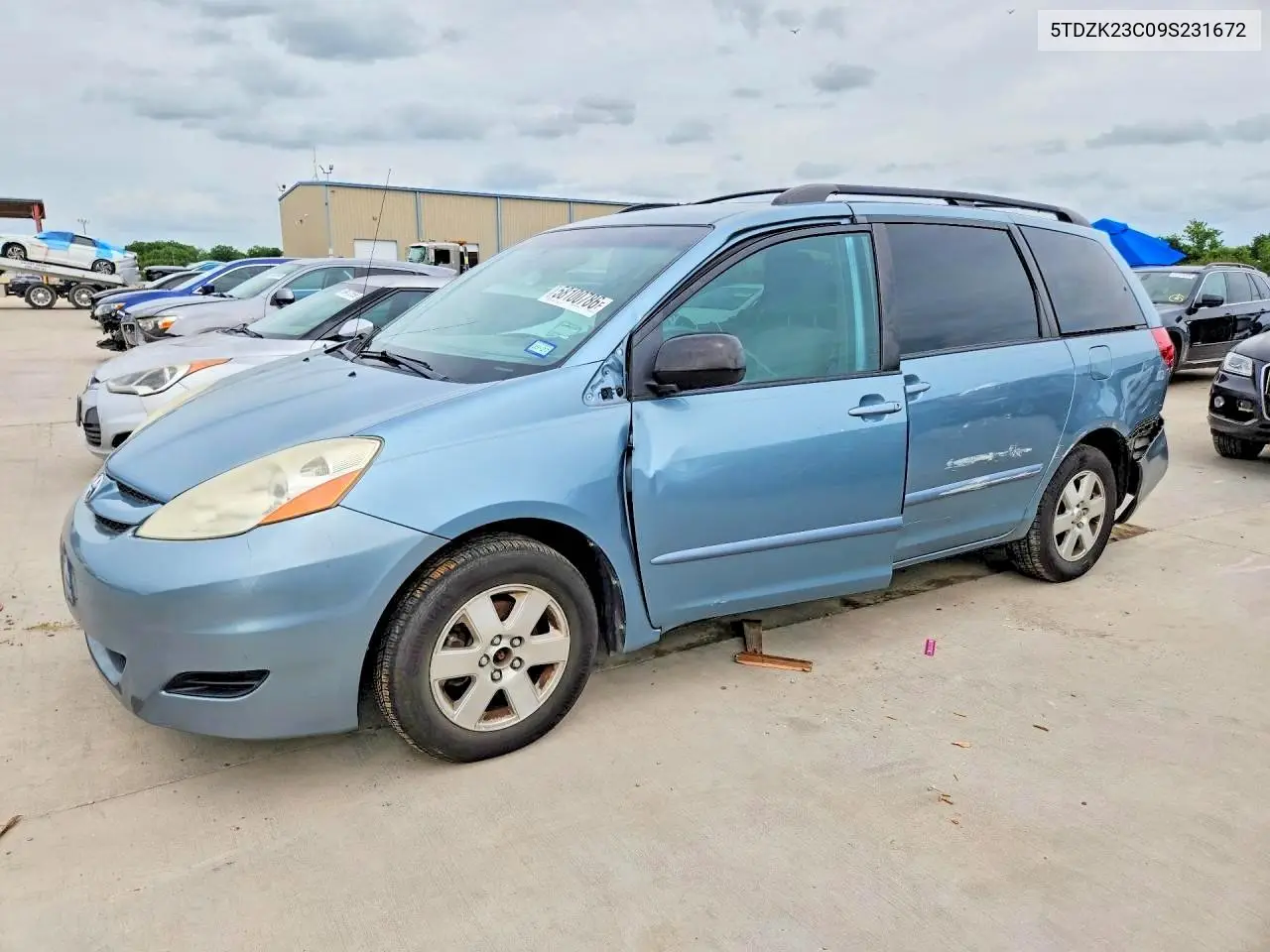 2009 Toyota Sienna Le 7-Passenger VIN: 5TDZK23C09S231672 Lot: 58100786