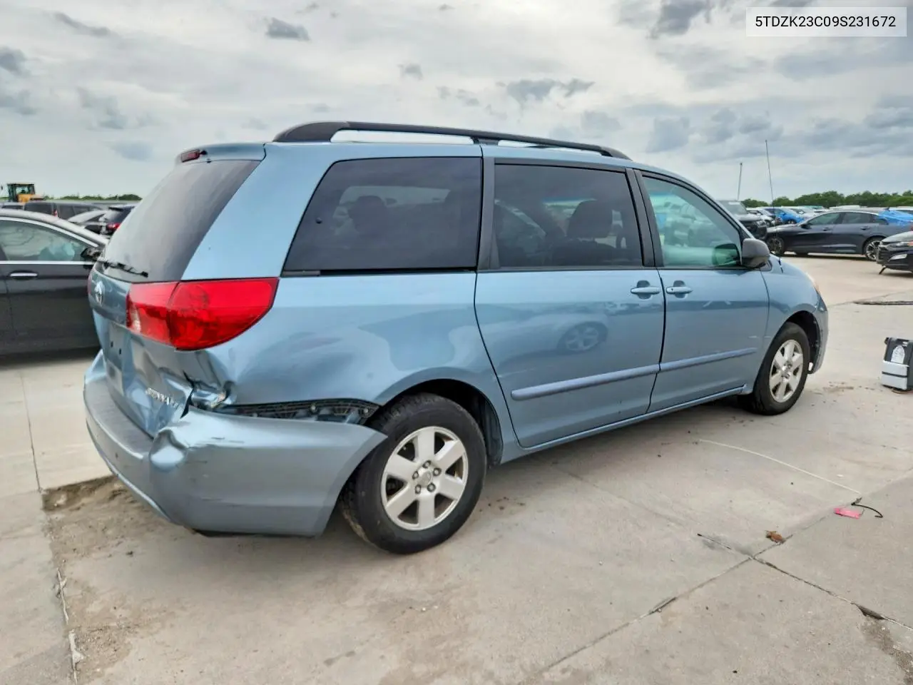 2009 Toyota Sienna Le 7-Passenger VIN: 5TDZK23C09S231672 Lot: 58100786