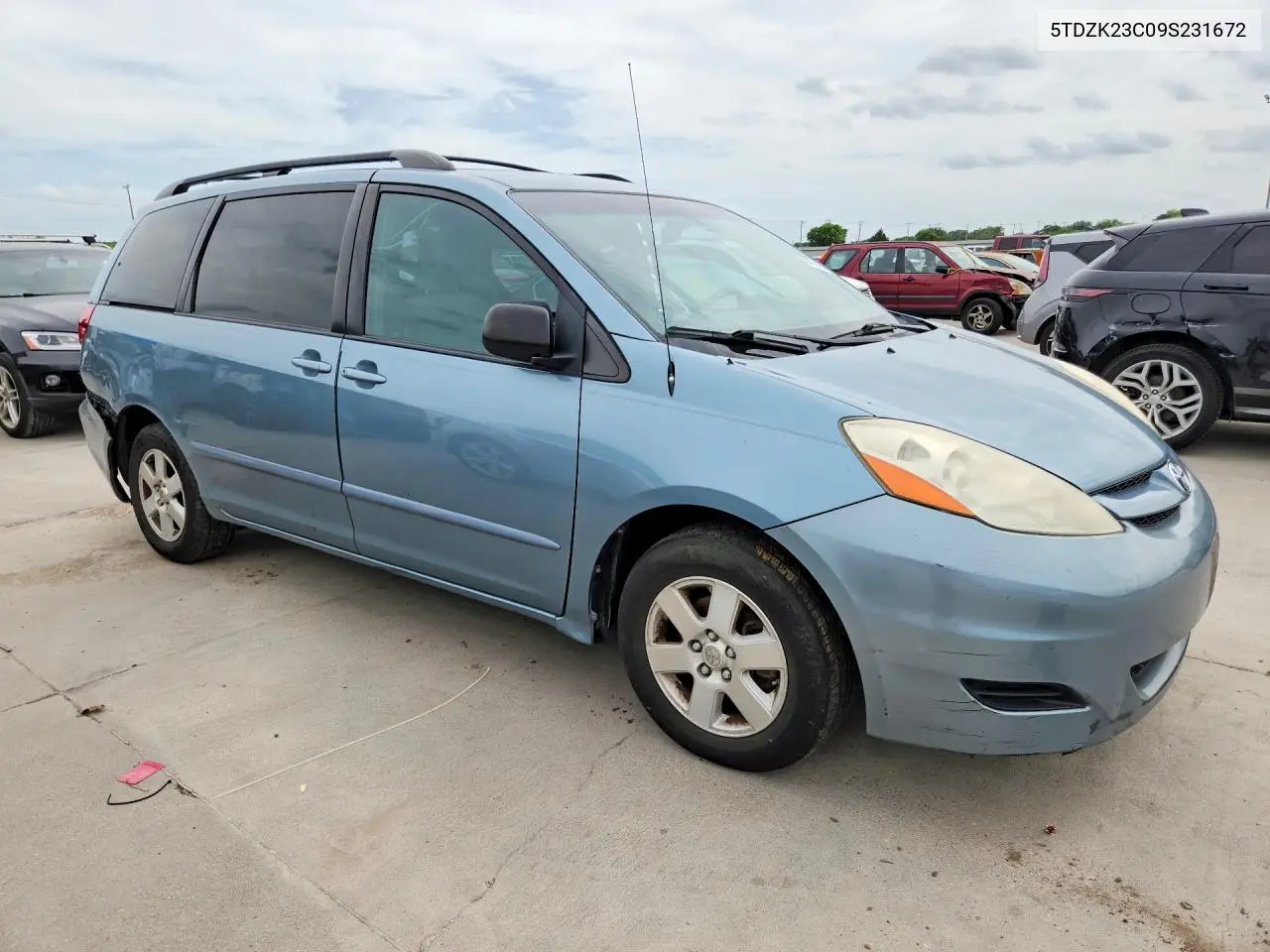 2009 Toyota Sienna Le 7-Passenger VIN: 5TDZK23C09S231672 Lot: 58100786