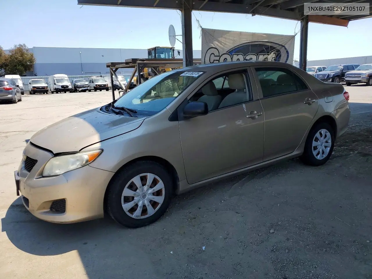 2009 Toyota Corolla Base VIN: 1NXBU40E29Z105107 Lot: 58136376