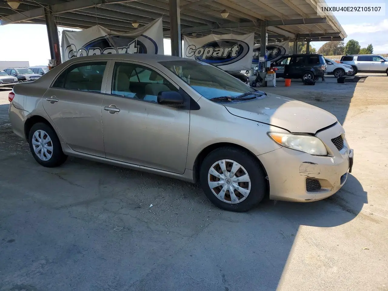 2009 Toyota Corolla Base VIN: 1NXBU40E29Z105107 Lot: 58136376