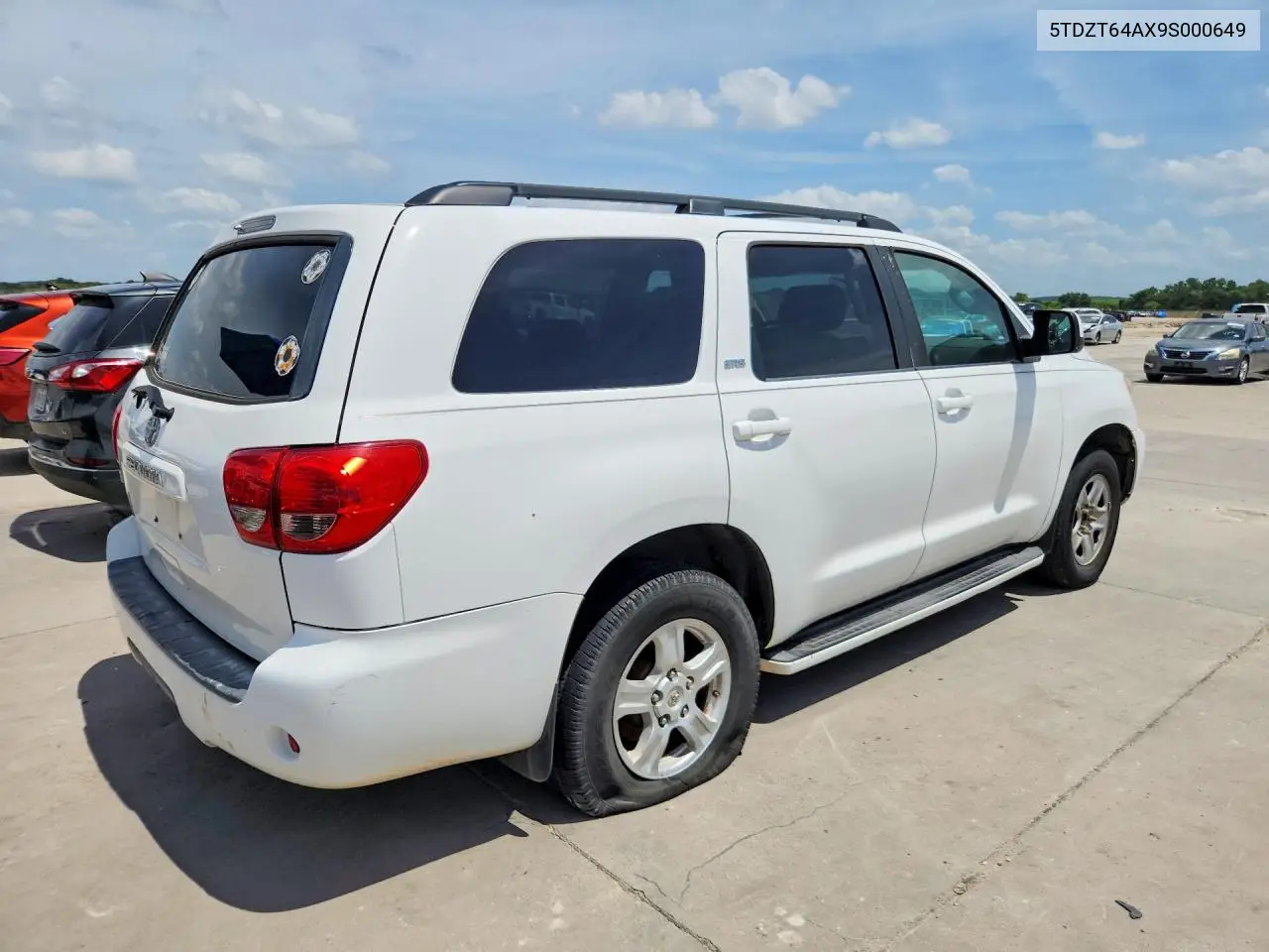 2009 Toyota Sequoia Sr5 VIN: 5TDZT64AX9S000649 Lot: 58511876