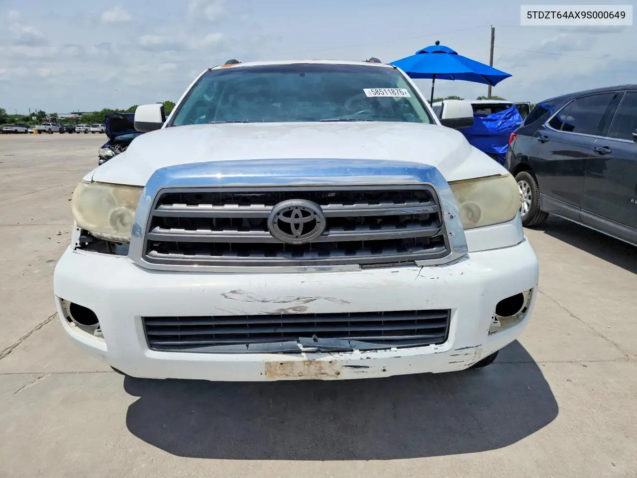 2009 Toyota Sequoia Sr5 VIN: 5TDZT64AX9S000649 Lot: 58511876