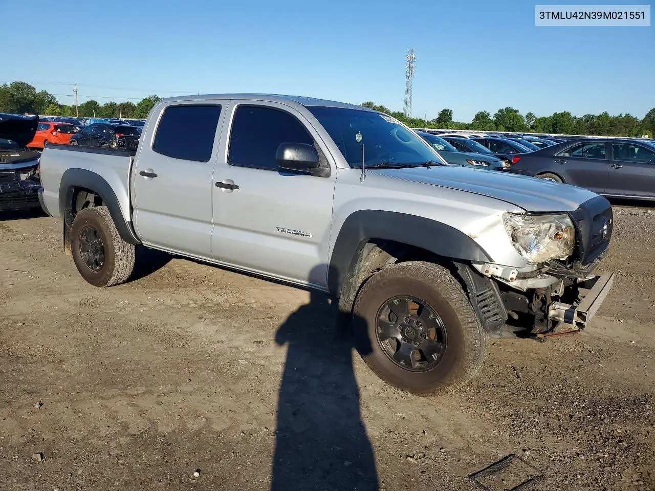 2009 Toyota Tacoma Double Cab VIN: 3TMLU42N39M021551 Lot: 58520626