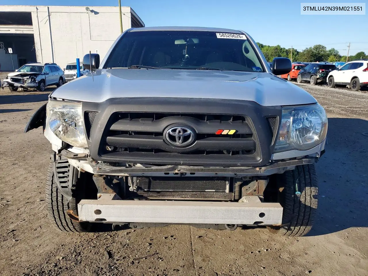2009 Toyota Tacoma Double Cab VIN: 3TMLU42N39M021551 Lot: 58520626