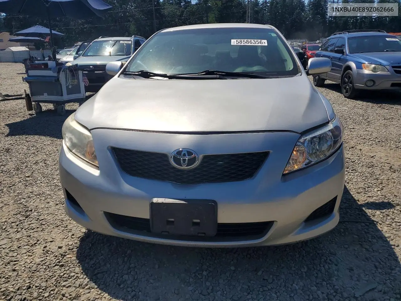 2009 Toyota Corolla Le VIN: 1NXBU40E89Z062666 Lot: 58586356
