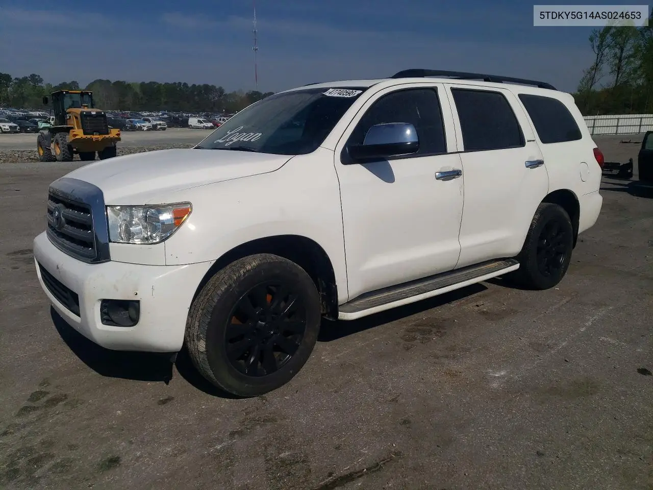 2010 Toyota Sequoia Limited VIN: 5TDKY5G14AS024653 Lot: 47740596