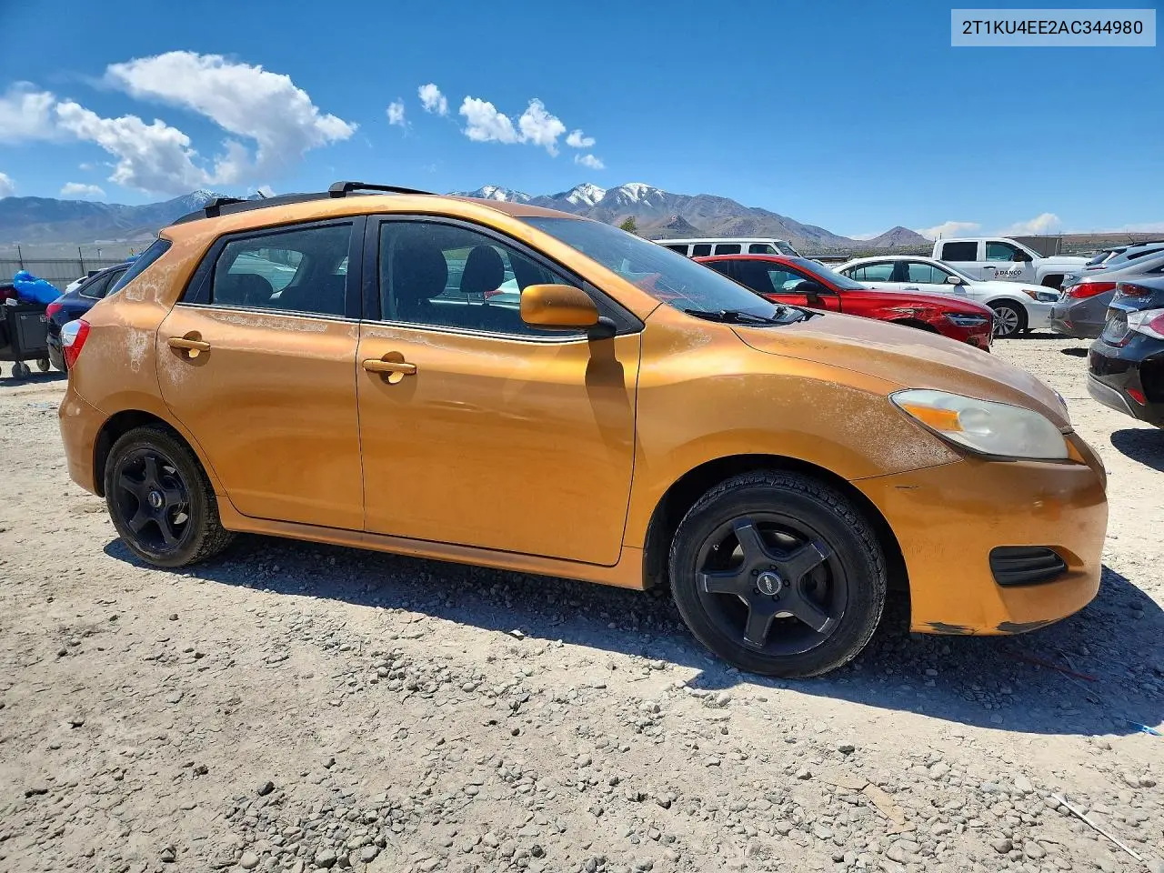 2010 Toyota Matrix Base VIN: 2T1KU4EE2AC344980 Lot: 52047576