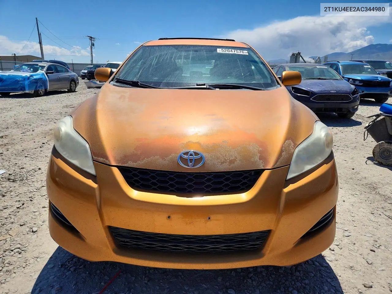 2010 Toyota Matrix Base VIN: 2T1KU4EE2AC344980 Lot: 52047576