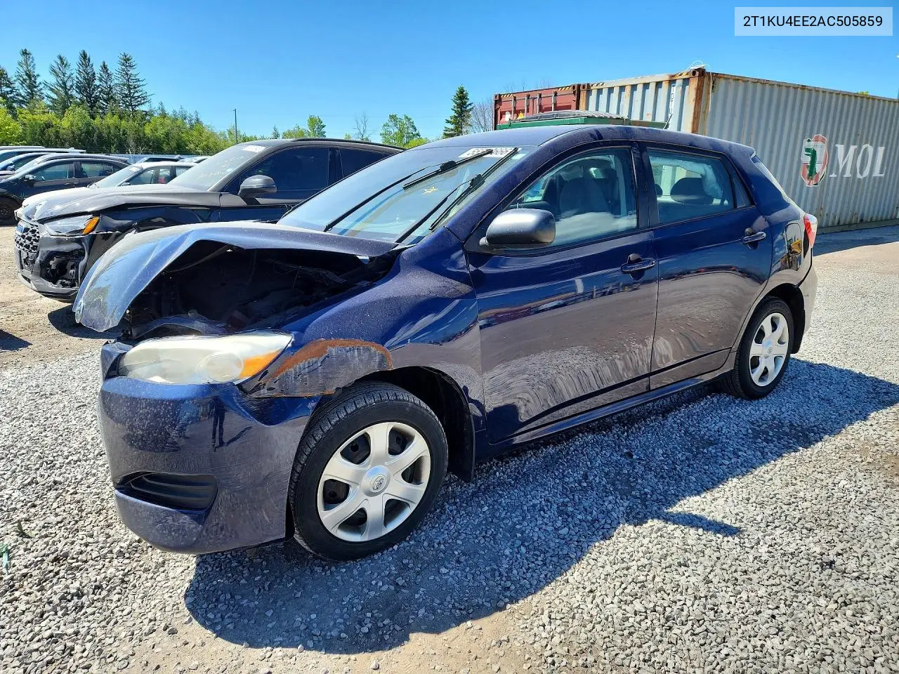 2010 Toyota Matrix Base VIN: 2T1KU4EE2AC505859 Lot: 55543666